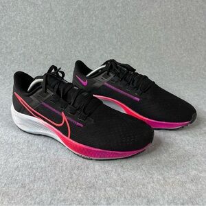 Nike Air Zoom Pegasus 40 Black Pink Running Shoes 10.5 Mens CW7356-011